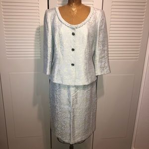 Preston & York light blue skirt suit Size 8